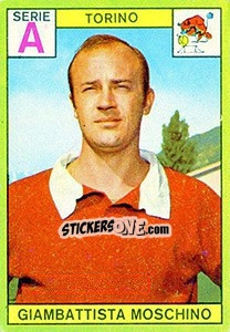 Sticker Gianbattista Moschino - Calciatori 1968-1969 - Panini