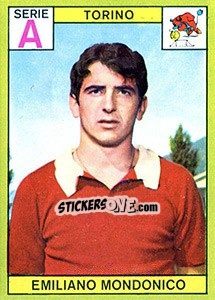 Cromo Emiliano Mondonico - Calciatori 1968-1969 - Panini
