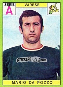 Sticker Mario Da Pozzo - Calciatori 1968-1969 n. 256 - Panini