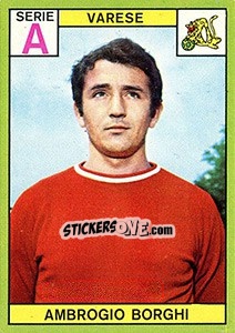 Sticker Ambrogio Borghi - Calciatori 1968-1969 n. 257 - Panini