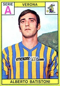 Figurina Alberto Batistoni - Calciatori 1968-1969 - Panini