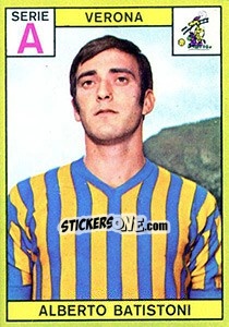 Sticker Alberto Batistoni - Calciatori 1968-1969 n. 278 - Panini