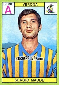 Figurina Sergio Madde - Calciatori 1968-1969 - Panini