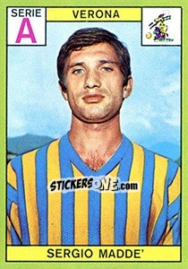 Sticker Sergio Madde - Calciatori 1968-1969 n. 281 - Panini