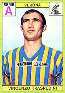 Sticker Vincenzo Traspedini - Calciatori 1968-1969 - Panini