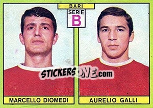 Sticker Diomedi / Galli - Calciatori 1968-1969 n. 342 - Panini