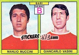 Sticker Muccini / Vasini - Calciatori 1968-1969 n. 343 - Panini