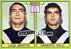 Sticker Brotto / Galli - Calciatori 1968-1969 - Panini
