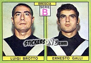 Sticker Brotto / Galli - Calciatori 1968-1969 n. 347 - Panini