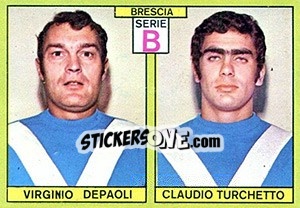 Figurina Depaoli / Turchetto - Calciatori 1968-1969 - Panini