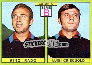 Sticker Rado / Criscuolo - Calciatori 1968-1969 n. 353 - Panini