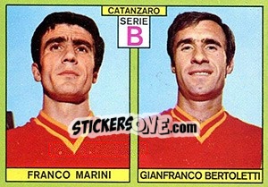 Figurina Marini / Bertoletti - Calciatori 1968-1969 - Panini