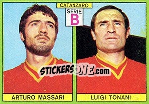 Sticker Massari / Tonani - Calciatori 1968-1969 n. 361 - Panini
