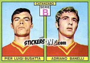 Sticker Busatta / Banelli - Calciatori 1968-1969 - Panini