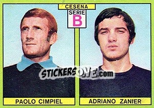 Sticker Cimpiel / Zanier - Calciatori 1968-1969 n. 365 - Panini