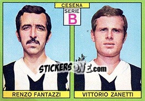Sticker Fantazzi / Zanetti - Calciatori 1968-1969 n. 368 - Panini
