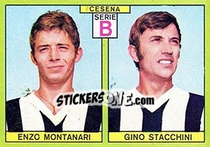 Sticker Montanari / Stacchini - Calciatori 1968-1969 n. 369 - Panini