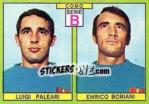 Sticker Paleari / Boriani - Calciatori 1968-1969 - Panini