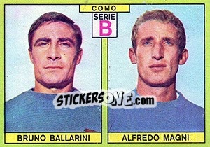 Sticker Ballarini / Magni - Calciatori 1968-1969 n. 373 - Panini