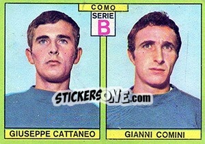 Cromo Cattaneo / Comini - Calciatori 1968-1969 - Panini