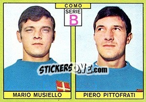 Figurina Musiello / Pittofrati - Calciatori 1968-1969 - Panini