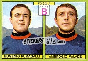 Figurina Fumagalli / Valadé - Calciatori 1968-1969 - Panini