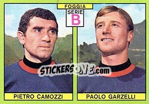 Sticker Camozzi / Garzelli - Calciatori 1968-1969 n. 380 - Panini