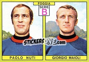 Cromo Nuti / Maioli - Calciatori 1968-1969 - Panini