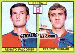 Sticker Falcomer / Ferrari - Calciatori 1968-1969 - Panini