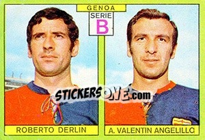 Figurina Derlin / Angelillo - Calciatori 1968-1969 - Panini
