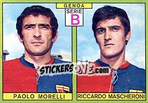 Cromo Morelli / Mascheroni - Calciatori 1968-1969 - Panini