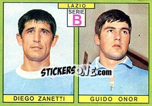 Sticker Zanetti / Onor - Calciatori 1968-1969 - Panini