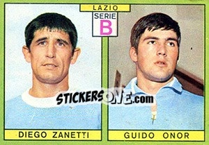 Sticker Zanetti / Onor - Calciatori 1968-1969 n. 390 - Panini