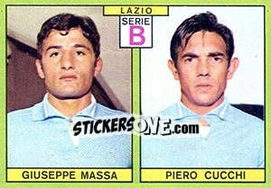 Sticker Massa / Cucchi - Calciatori 1968-1969 n. 393 - Panini