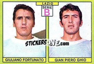 Sticker Fortunato / Ghio - Calciatori 1968-1969 - Panini