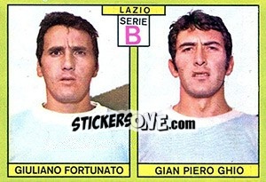 Sticker Fortunato / Ghio - Calciatori 1968-1969 n. 394 - Panini
