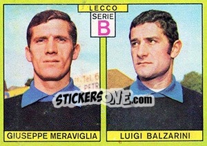 Cromo Meraviglia / Balzarini - Calciatori 1968-1969 - Panini