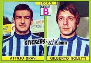 Cromo Bravi / Noletti - Calciatori 1968-1969 - Panini