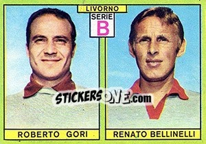 Sticker Gori / Bellinelli - Calciatori 1968-1969 - Panini