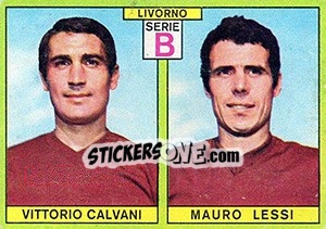 Figurina Calvani / Lessi - Calciatori 1968-1969 - Panini