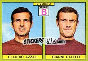 Figurina Azzali / Caleffi - Calciatori 1968-1969 - Panini
