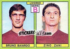 Sticker Baiardo / Zani - Calciatori 1968-1969 n. 404 - Panini