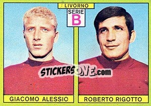 Sticker Alessio / Rigotto - Calciatori 1968-1969 - Panini