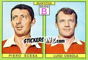 Sticker Scesa / Ossola - Calciatori 1968-1969 n. 408 - Panini