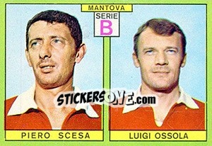 Figurina Scesa / Ossola - Calciatori 1968-1969 - Panini