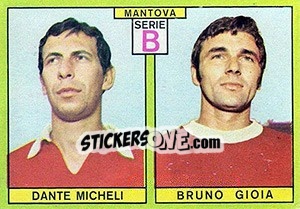 Sticker Micheli / Gioia - Calciatori 1968-1969 - Panini