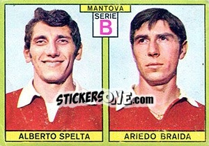 Sticker Spelta / Braida - Calciatori 1968-1969 n. 411 - Panini
