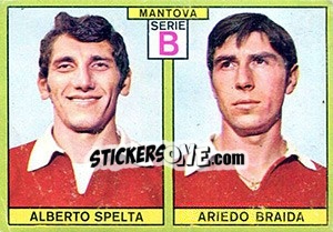 Cromo Spelta / Braida - Calciatori 1968-1969 - Panini