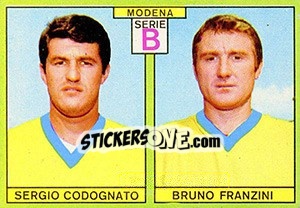 Sticker Codognato / Franzini - Calciatori 1968-1969 n. 416 - Panini