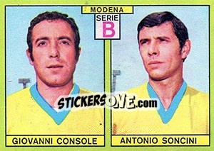 Sticker Console / Soncin - Calciatori 1968-1969 n. 417 - Panini